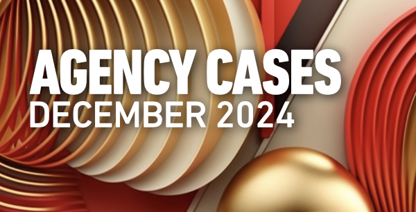 De Agency Cases van december staan online